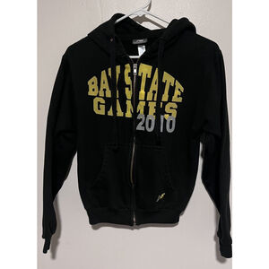 New Balance Jacket Adult XS Black Y2K Bay State Games Commemorative Logo Hoodie